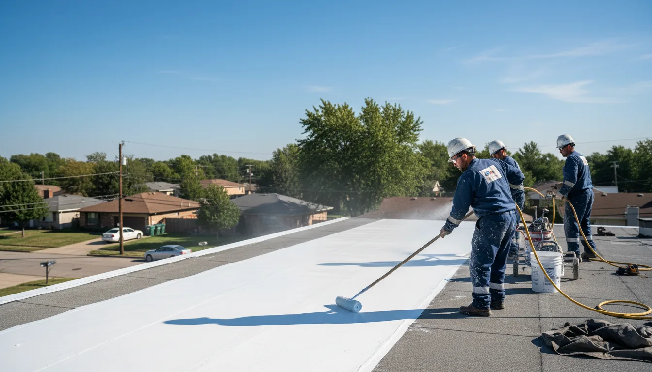 Commercial roof coating in Langley, OK near me